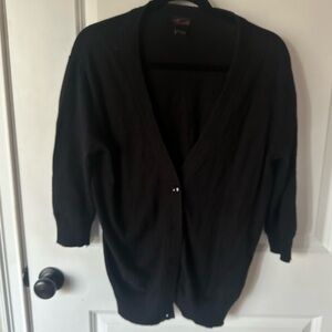 torrid 1x Black Knit Cardigan